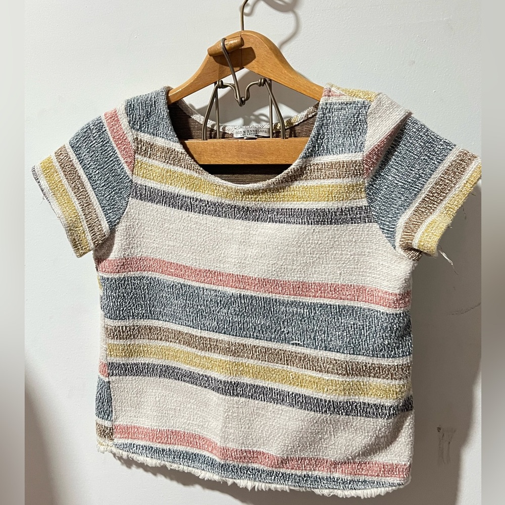 Striped boho Shirt - cotton